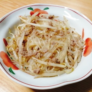 包丁不要☆豚ひき肉ともやしと春雨の炒め物